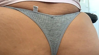 Big Ass in Grey Panties