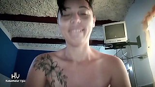 Brunette Tenants Surprise Cumshot from Cleaner
