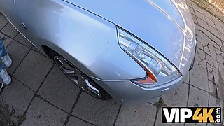 Vip4k. she showcased me her tits in public, and i sold them a car