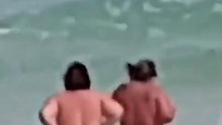 Naked in the Sea with the Girls!