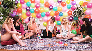 Ersties - Dare Ring 6some - Six Beautiful Women Play Truth Or Dare (Part 1 of 5)