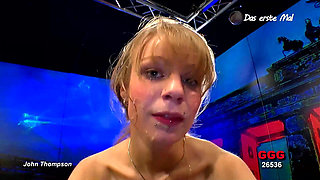 Ggg John Thompson - Tattooed Babe Swallows Cum and Gets Pounded Hard