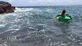 Vlog Lissa Brown Goes to a Nudist Beach to Film a Custom Video