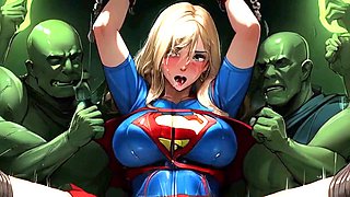 Supergirl cosplay, supergirl lesbian, uncensored hentai