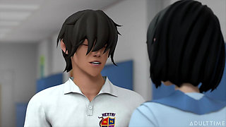 Hentai Sex College Episode 6 - University Student Demonstrates Her Sexual Prowess on Stepdaddy's Cock