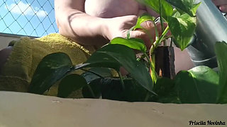 Stepmom Records Video For Stepson's Friend Teaching Gardening - Part 02