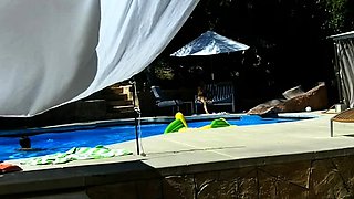 Amateur real small titted party teen slammed in gym class