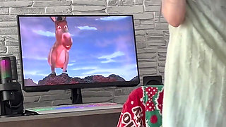 Sex After a Shower with a Young Wife. Pussy or Cartoon?