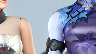 Ashe's Wedding Gone Wild with Group Double Penetration and Threesome - 3D Overwatch Animation