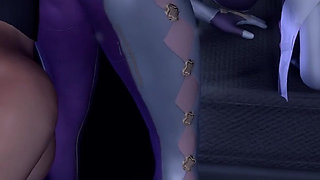 3D Hot Cosplay Model Cheating with Big Dick Stranger