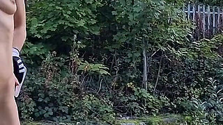 Risky Outdoor Nudity, Gaping Showing Cervix and Pissing