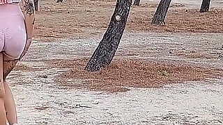 Outdoor Risky Running Sport Naked Risk in Park