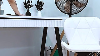 Sexy Brunette Maddy Gets Her Pantyhose Ripped Open and Panties Pulled to the Side and Gets Fucked by Black Cock