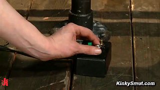 Juliette Bound Gagged Sybian Orgasms