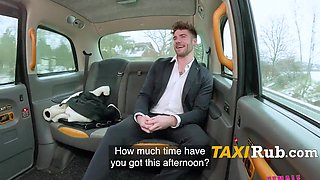 Undergarments Model Trades Tongue Abilities For A Free-for-all Cab Rail