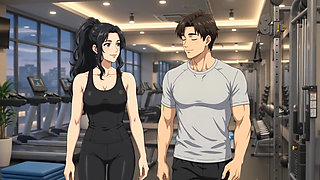 Private Trainer seduce hot boy while exercise and suck his dick