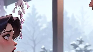 Bound Delight Triple Strap-on Milk Squirting Whore XXX!