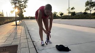 Ivy Roses - Full Vid Naked Dare Dildo in Middle of Street