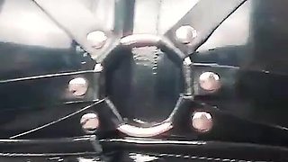 Hot Latex Rubber Ass Teasing