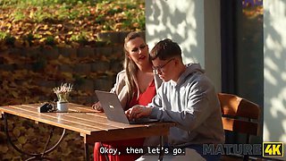 Mature4k. nerd attempts Big Tits for the first ever time