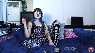 Hairy Clown Smokes