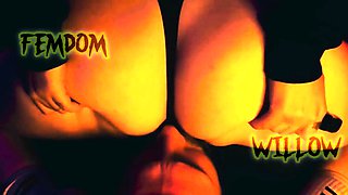 Seductive mistress fulfills all ass and foot fetish