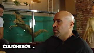 CULIONEROS - Victoria Blaze Rails A Huge Stiffy As If Her Life Depended On It And She Wails Noisily For Everyone To Hear - Victoria A