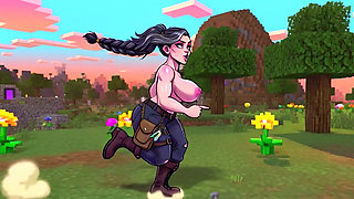 Huge Tits Video Game Parody Animation