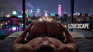 Latex-Clad Latina MILFs Nighttime Slave Romp