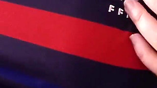 I Met a Horny France Football Supporter with Big Natural Tits and Pro Cocksucker Mouth
