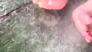 Porn latex movie with foot fetish and blonde mistress