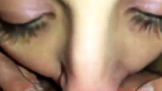 Big-Titted Lesbian Licks Her Friend's Pussy