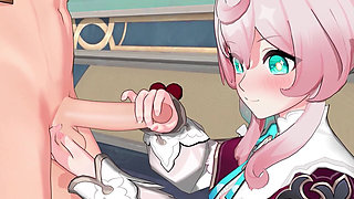 Honkai Star Rail - Hyacine X Caelus Passionate Sex - 3D Hentai Animation