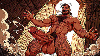 Horny Ai Men Nude Cumming