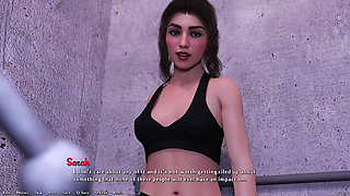 Being a Dik - 18yo Sorority Girl Sarah Gets Her Asshole Fucked While Being Stuck to a Ladder