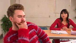 Ersties - FRESHER’S WEEK - Sofia Loses Control Of The Classroom (ep 2 of 3) - Hot College Girls Lesbian Sex