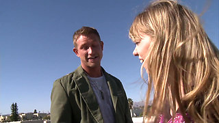 Hot Teen Fucks Her Stepbrother on the Dorm Roof