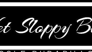 Nicole Du Papillon gives a wet messy cock sucking session