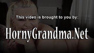 Old grandma sucking and riding cock