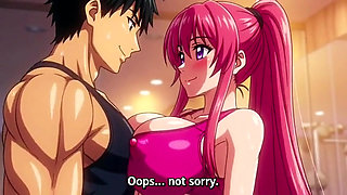 Gym trainer seduce a milf big natural tits and ass