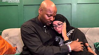 Hijabi Is Blessed by Priest Dimitri's Holy Water