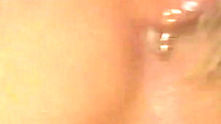 Hot Busty MILF Sucks and Rides a Huge Vintage Cock That Cums on Her Pussy in the Shower