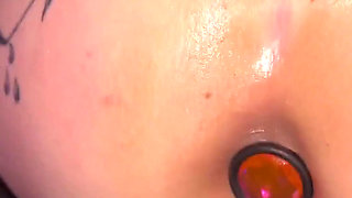 Backshots with a Butt Plug in Big Booty MILF