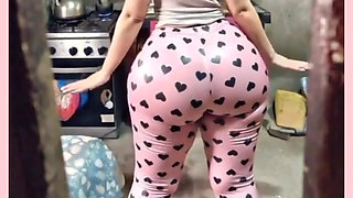Pink Leggings Butt