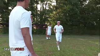 Japanese Seductive Sensations Sara Saijos Outdoor Group Fuck Fantasies