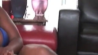 Group party with ebony Imani Rose and Simone Taylor with shaved pussies spread legs to enjoy pussies with multiple cocks