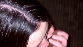 Big cock EXGF interracial busty geek coed blowjob