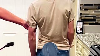 Blonde fetish slut spanked with passion