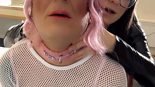 Hotel Pegging with Sissy Sophie and My Big Black Cock