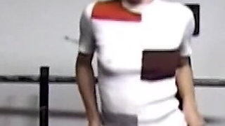 Mature Slut's Pussy Stretched Wide in Gym Fingering Frenzy